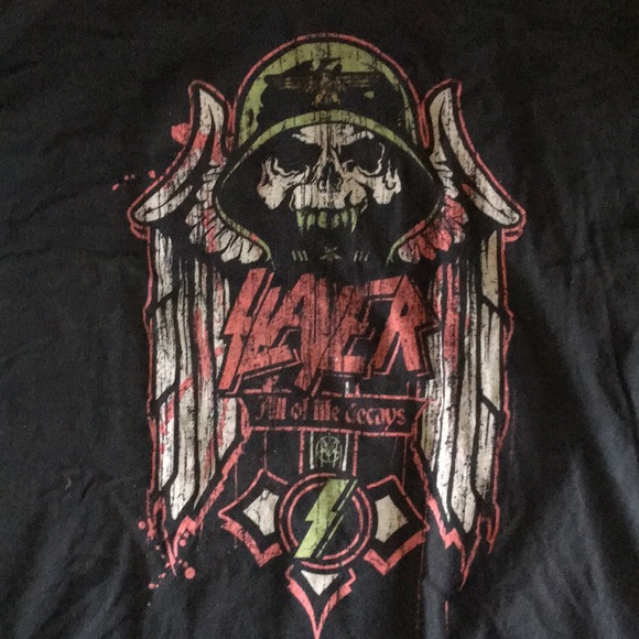 Slayer all of life decays band tee shirt XL worn band t-shirt - Picture 2 of 4